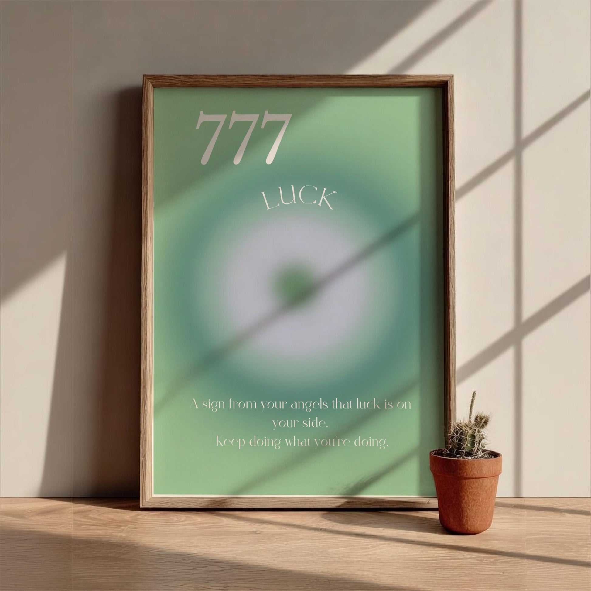Angel no. 777 - Luck - Aura Art Print