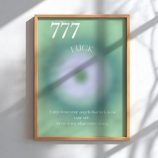 Angel no. 777 - Luck - Aura Art Print