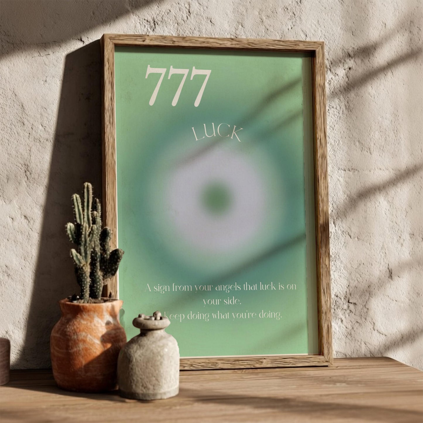 Angel no. 777 - Luck - Aura Art Print