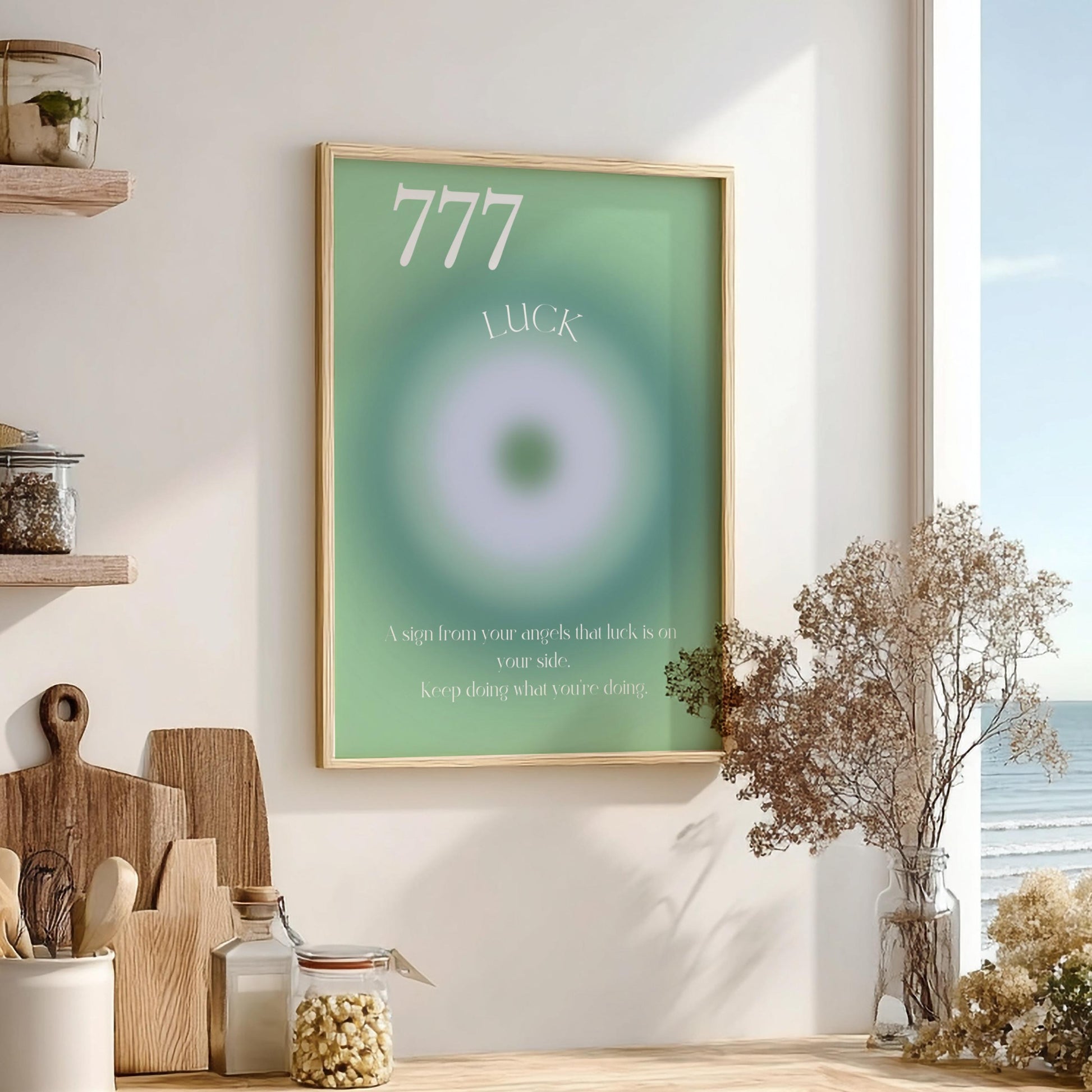 Angel no. 777 - Luck - Aura Art Print