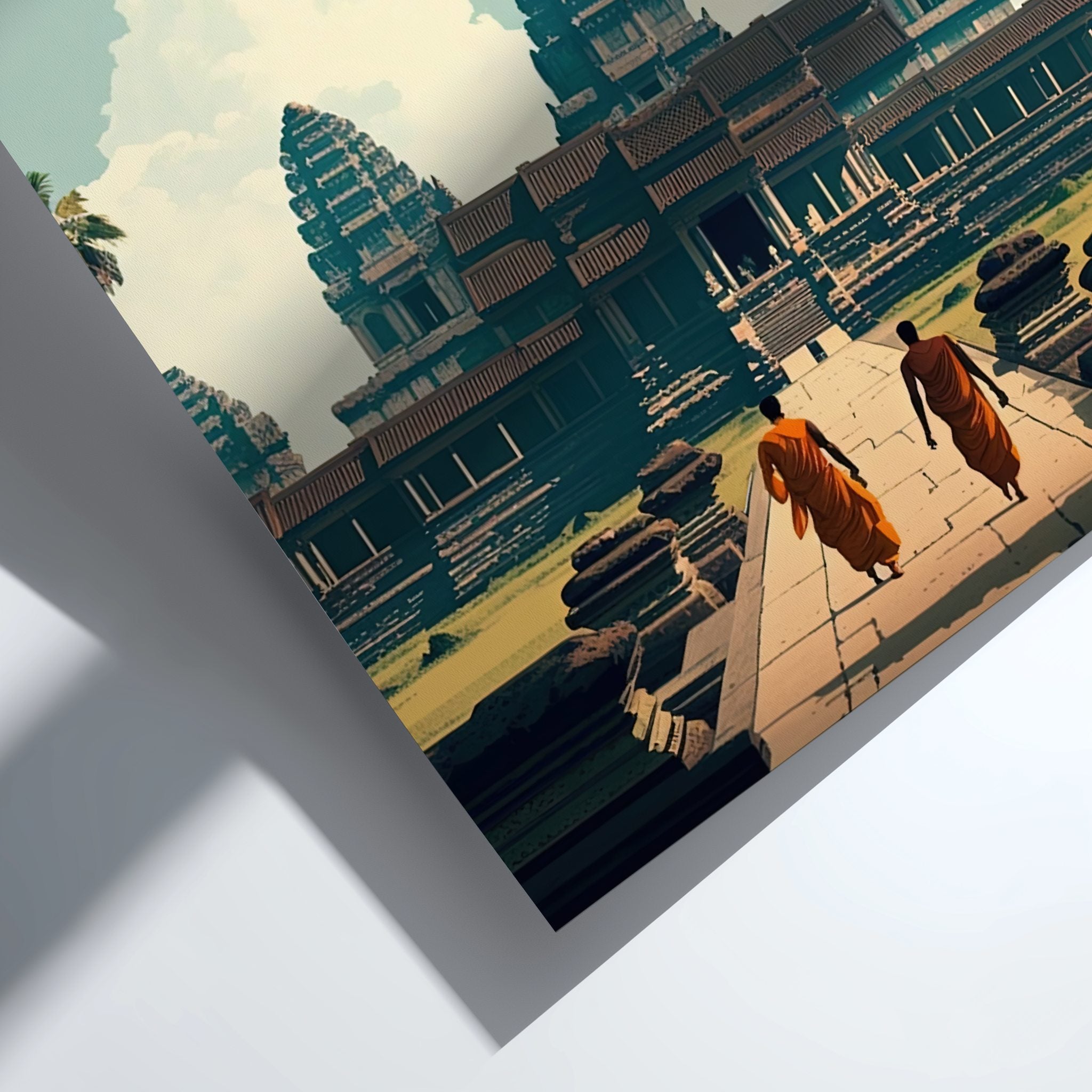 Asian ANGKOR WAT PRINT - VINTAGE ARTWORK