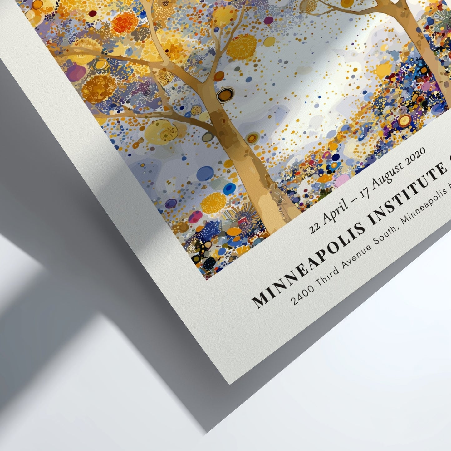 Antike Violett und Gold poster featuring vibrant colors and intricate patterns inspired by Gustav Klimt