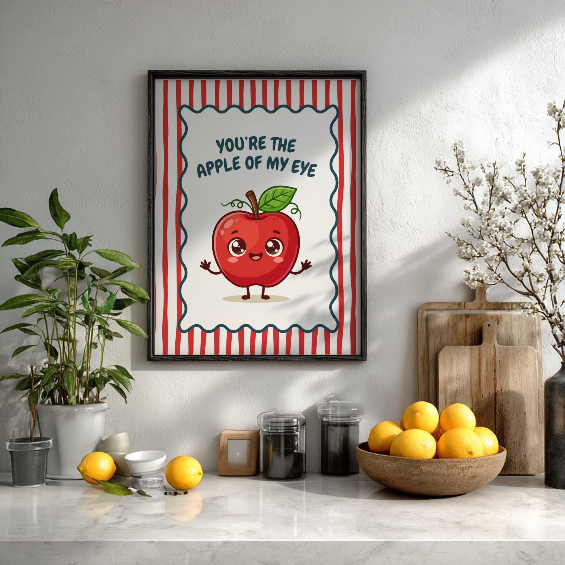 Apple - The Apple of My Eye - Kitchen Aura Art Print
