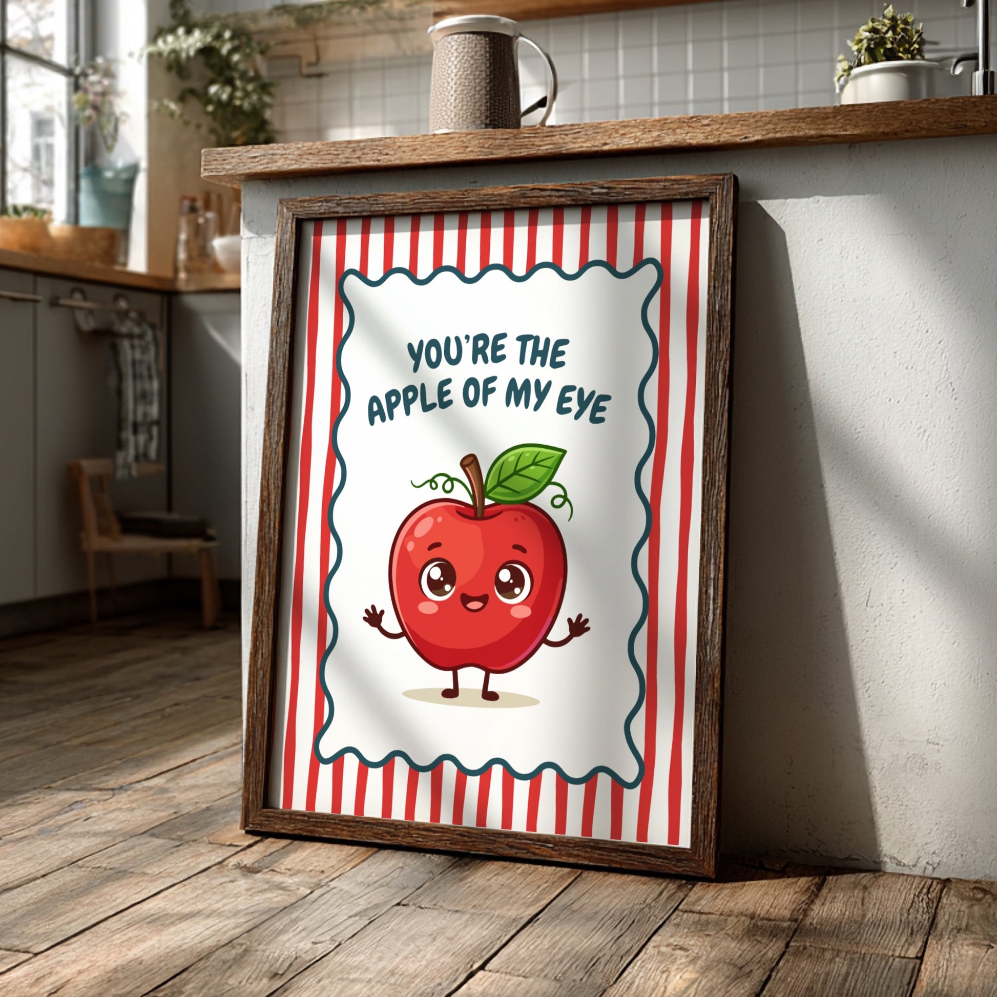 Apple - The Apple of My Eye - Kitchen Aura Art Print