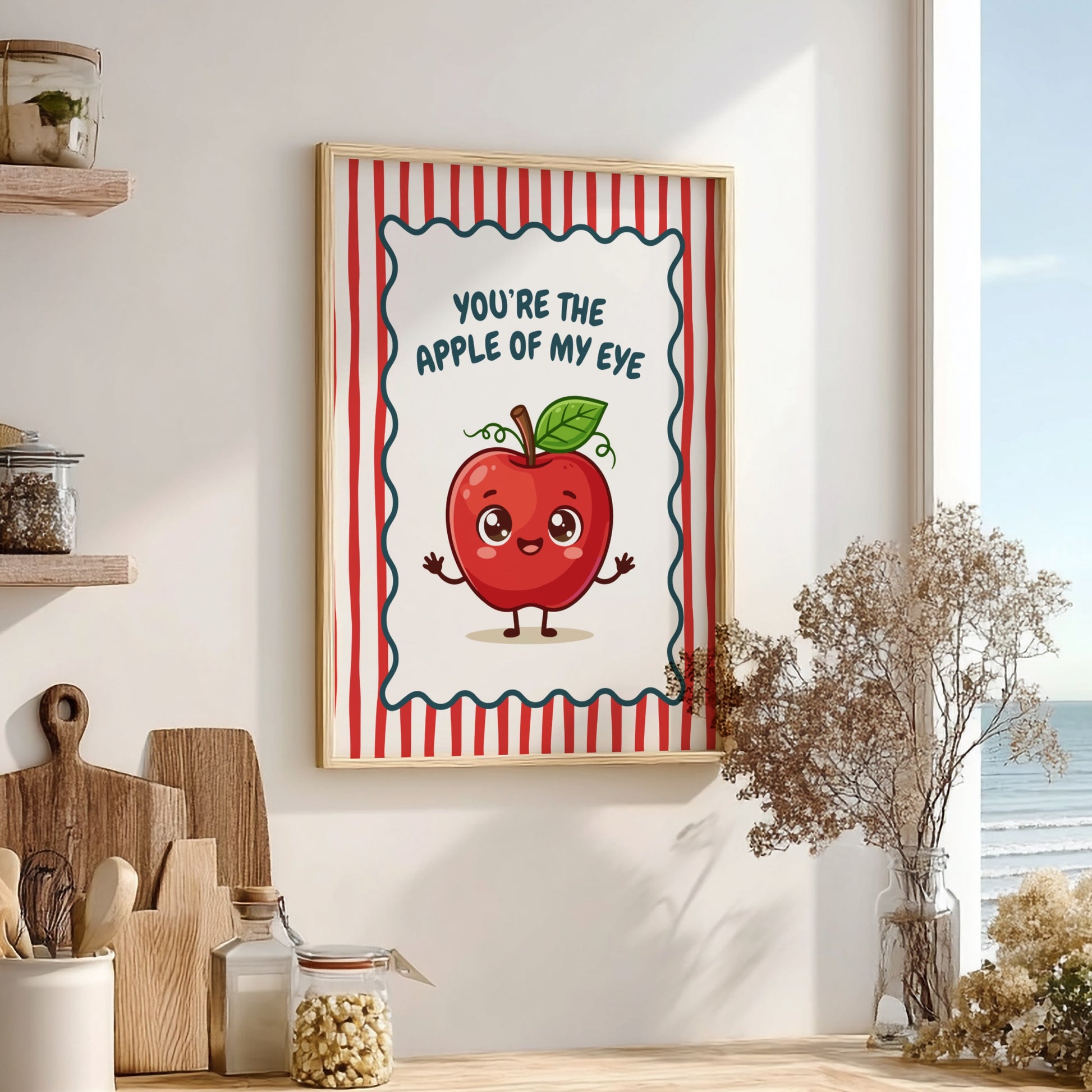Apple - The Apple of My Eye - Kitchen Aura Art Print