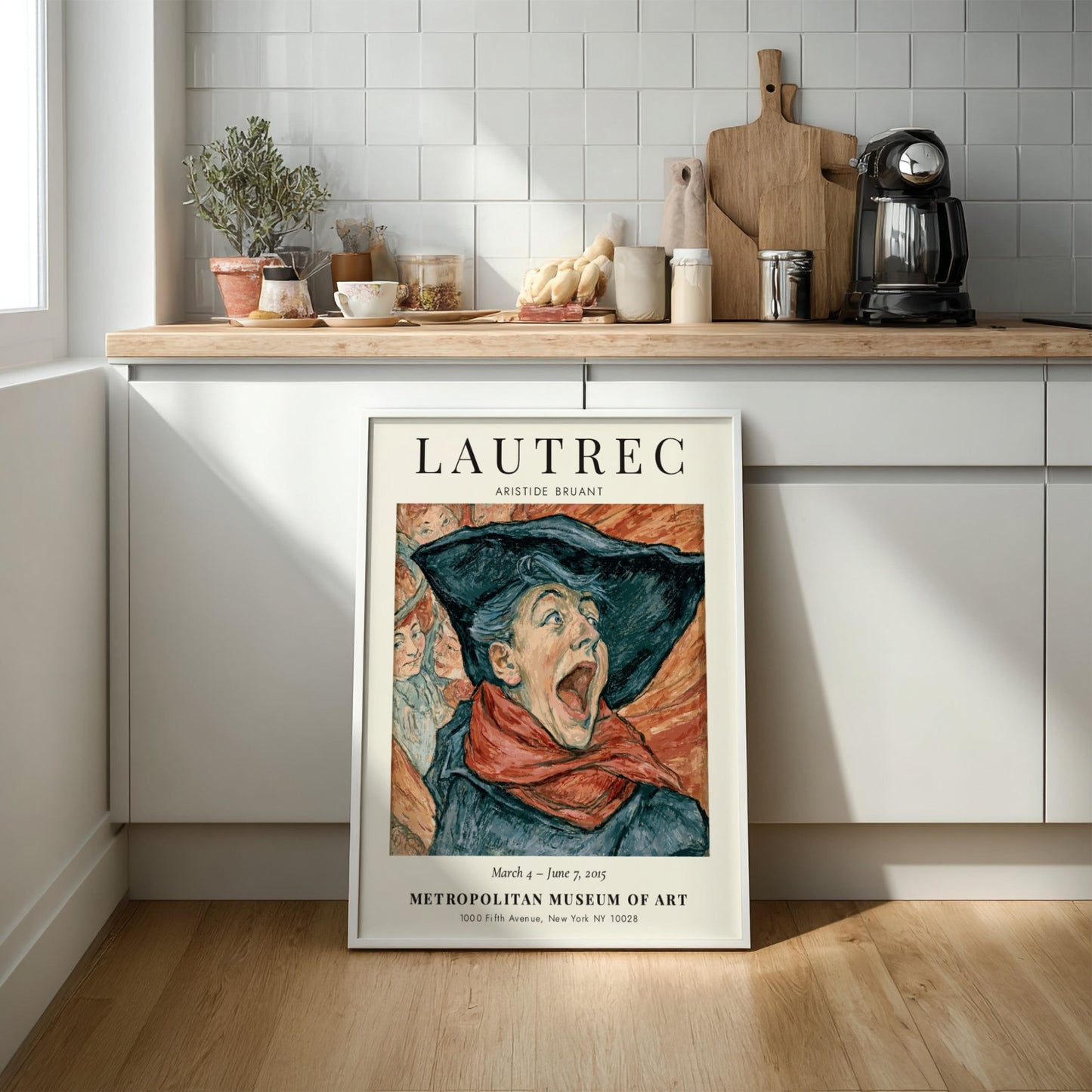 Toulouse-Lautrec poster featuring Aristide Bruant in vibrant colors and expressive style