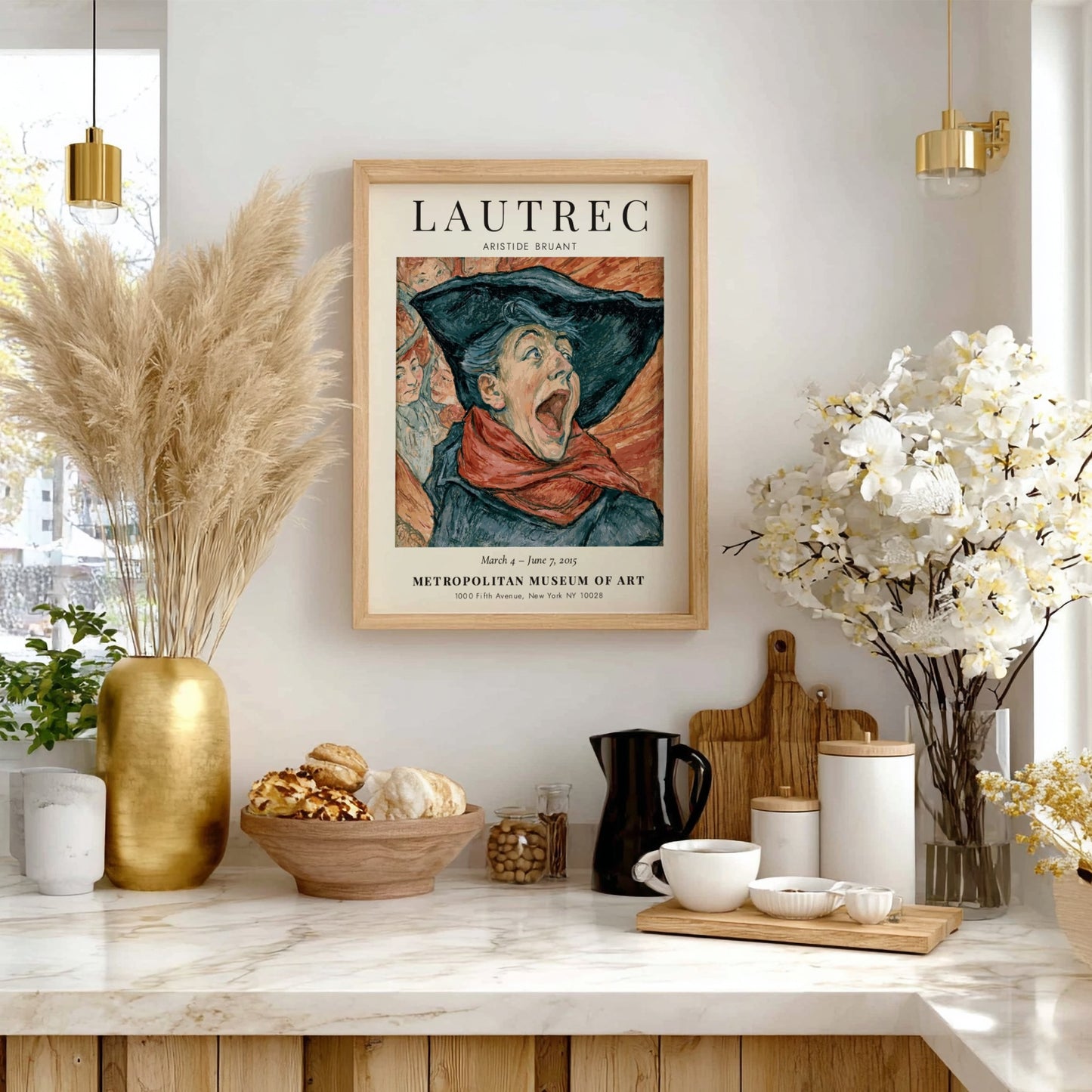 Toulouse-Lautrec poster featuring Aristide Bruant in vibrant colors and expressive style