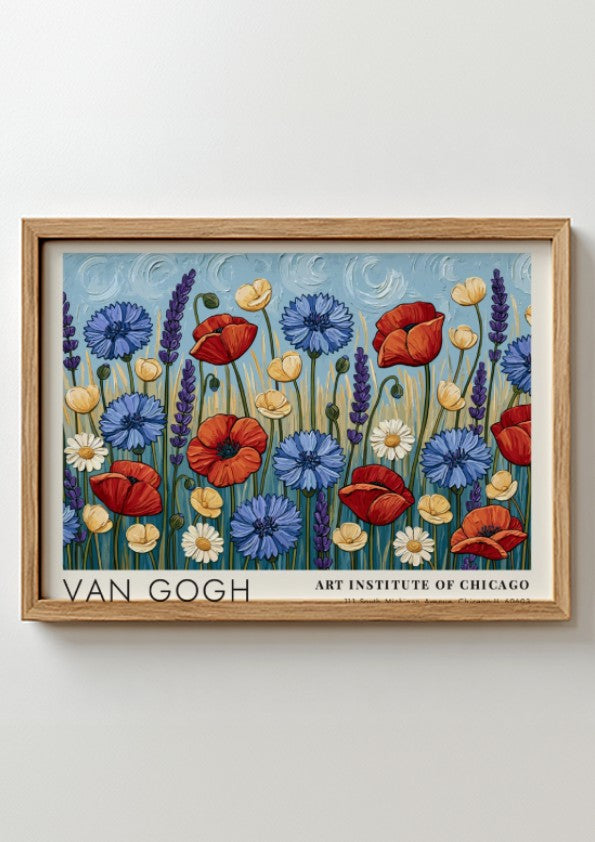 Autumn Orchard Floral Poster - Van Gogh Art Print