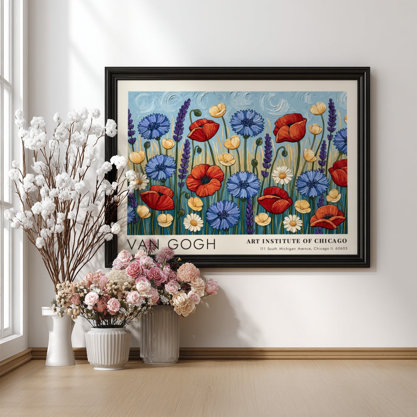 Autumn Orchard Floral Poster - Van Gogh Art Print