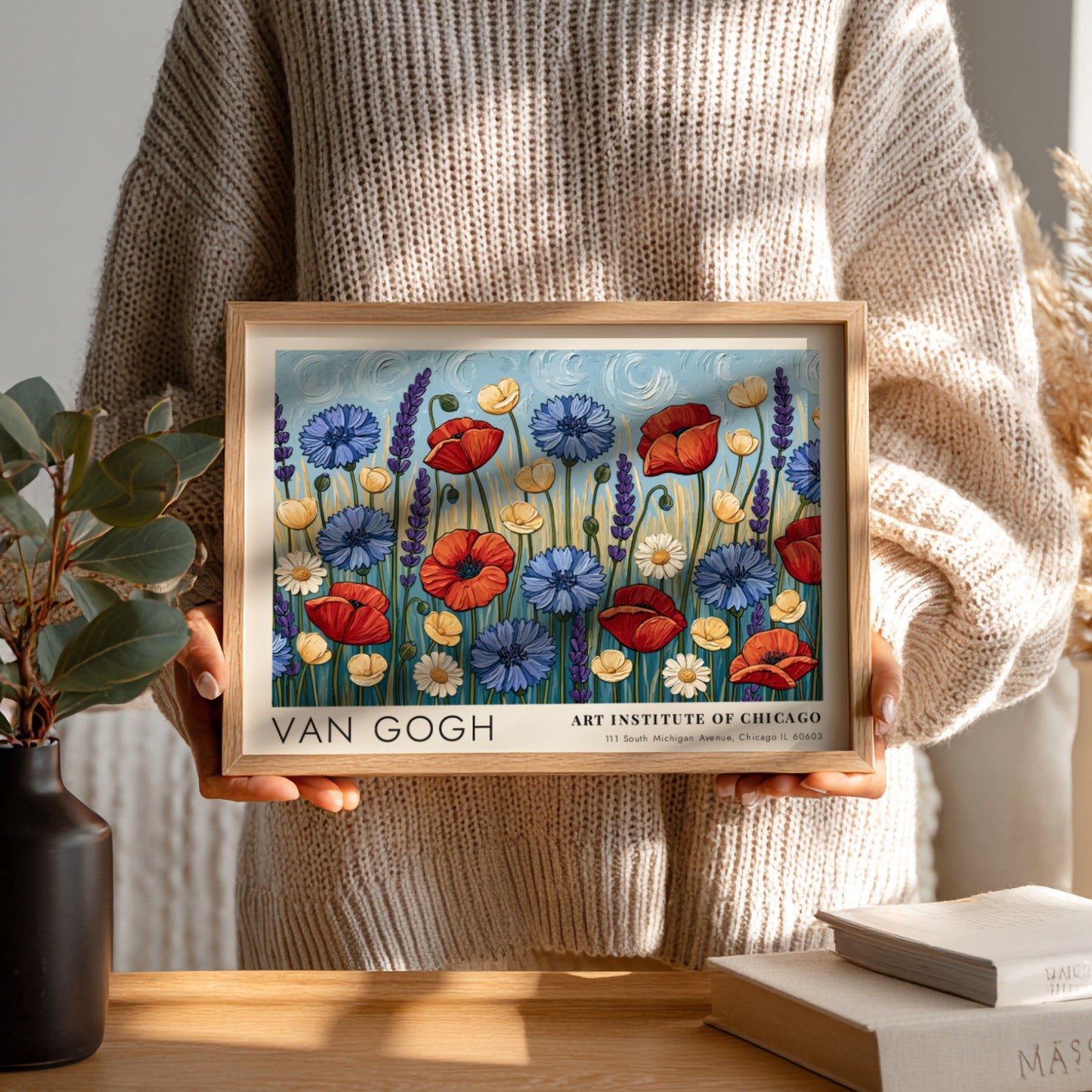 Autumn Orchard Floral Poster - Van Gogh Art Print