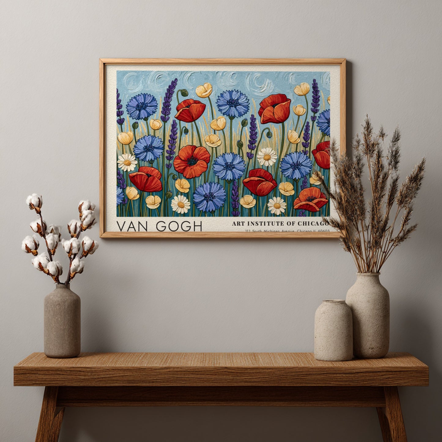 Autumn Orchard Floral Poster - Van Gogh Art Print
