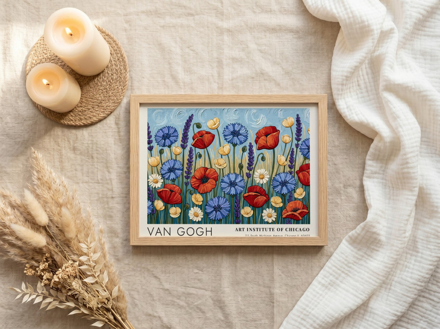 Autumn Orchard Floral Poster - Van Gogh Art Print