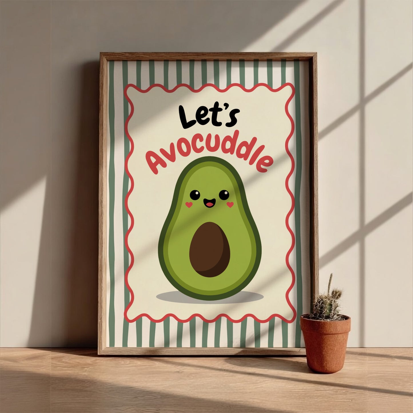 Avocado - Let’s Avocuddle - Kitchen Wall Art