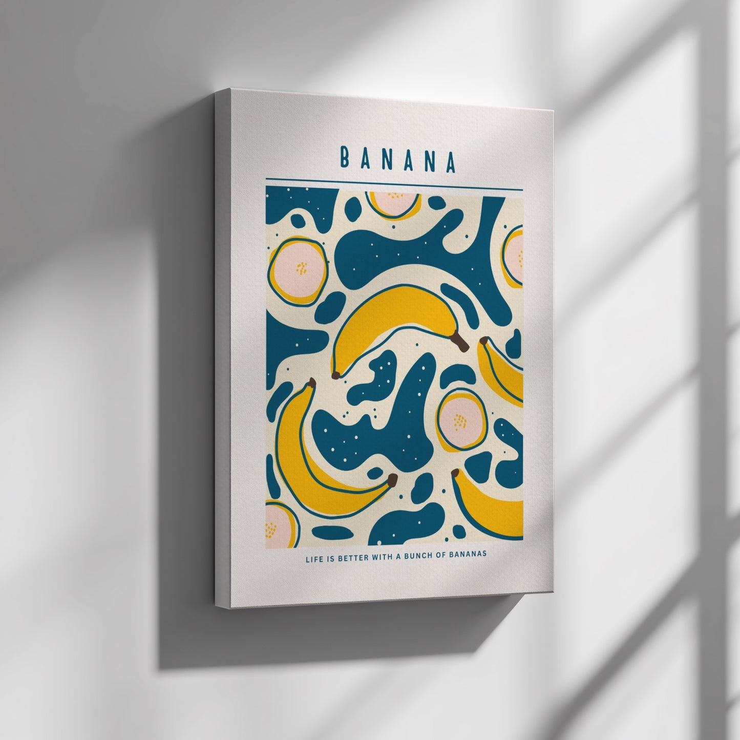 Banana Kitchen Poster - Vibrant Fruit Wall Art Print