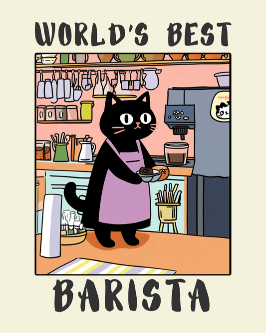 World's Best Barista Poster - Gift For Baristas