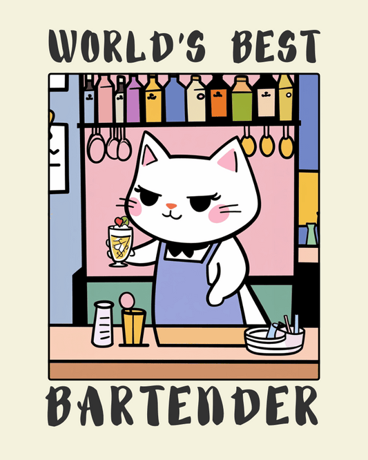 World's best Bartender Poster - Funny Gift Bartender