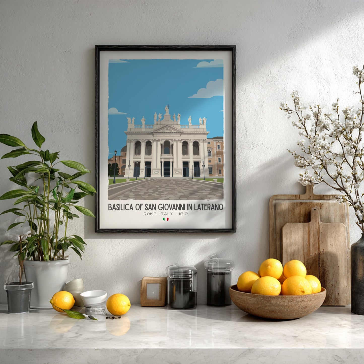 San Giovanni in Laterano Rome Art - "The Archbasilica" Wall Print