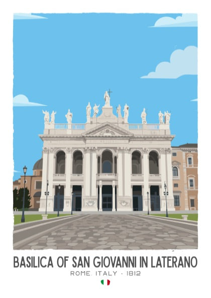 San Giovanni in Laterano Rome Art - "The Archbasilica" Wall Print