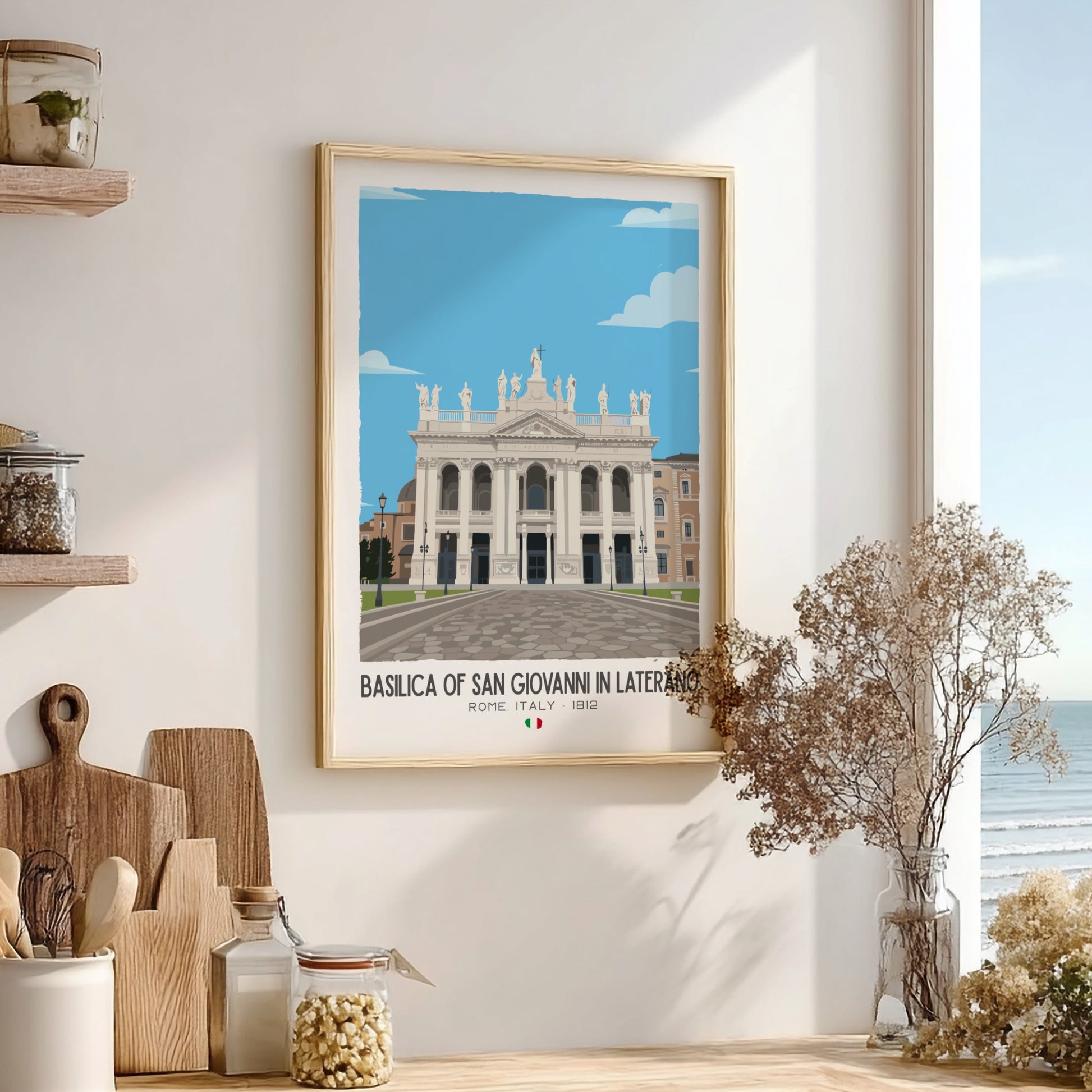 San Giovanni in Laterano Rome Art - "The Archbasilica" Wall Print