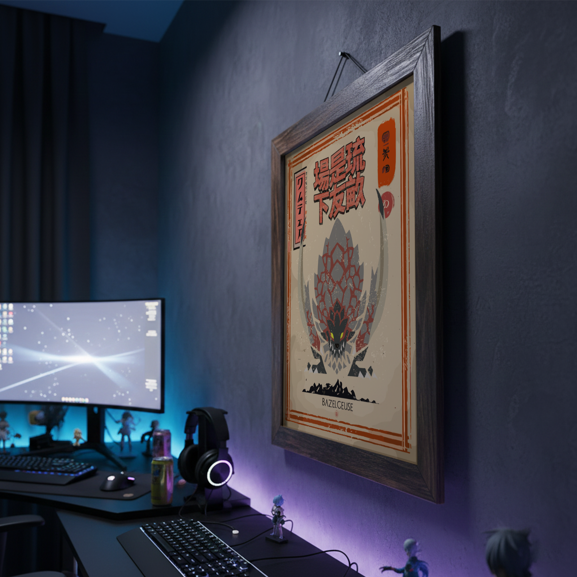 Bazelgeuse - Monster Hunter Wall Art Print