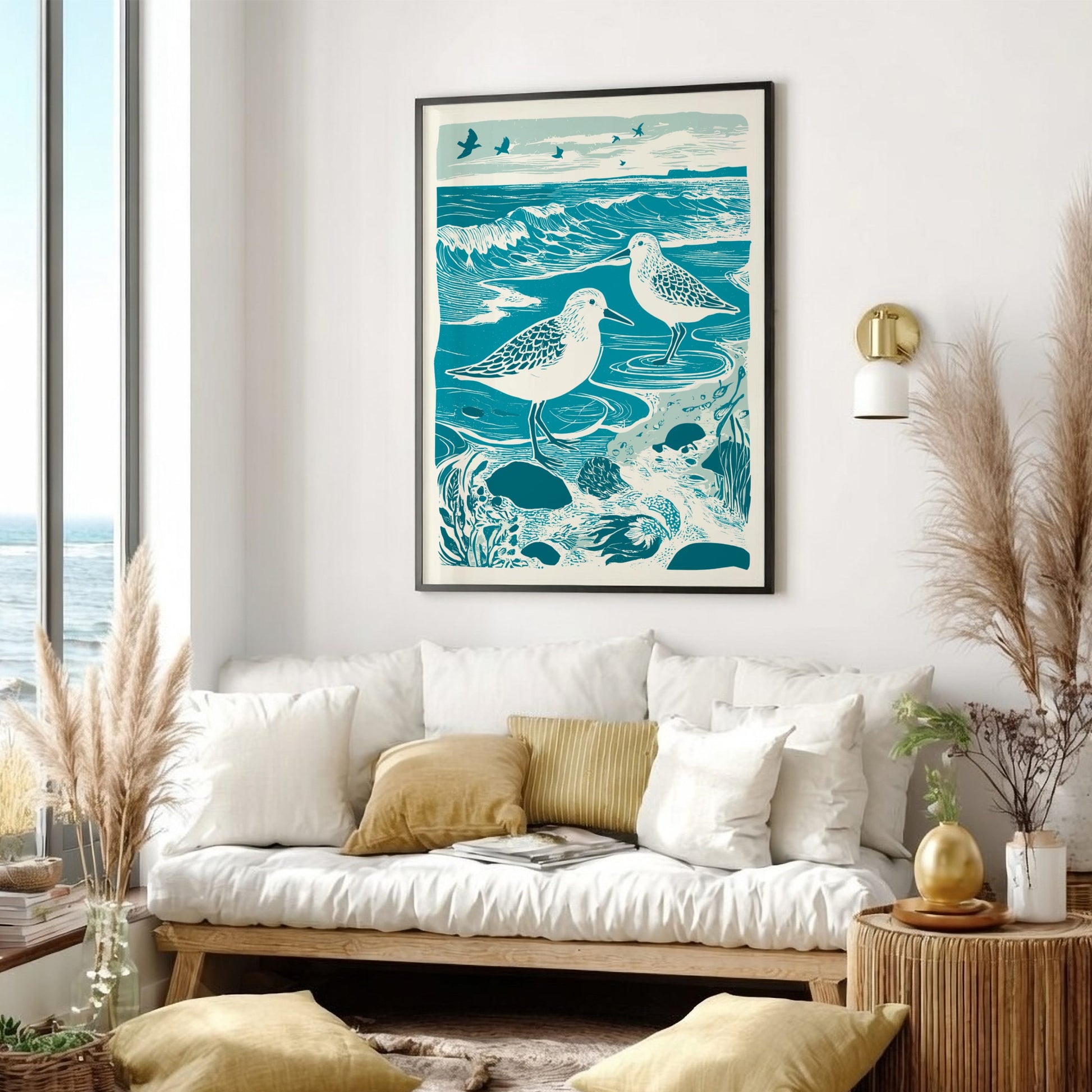 Beach Birds – Coastal Bird Wall Art Print