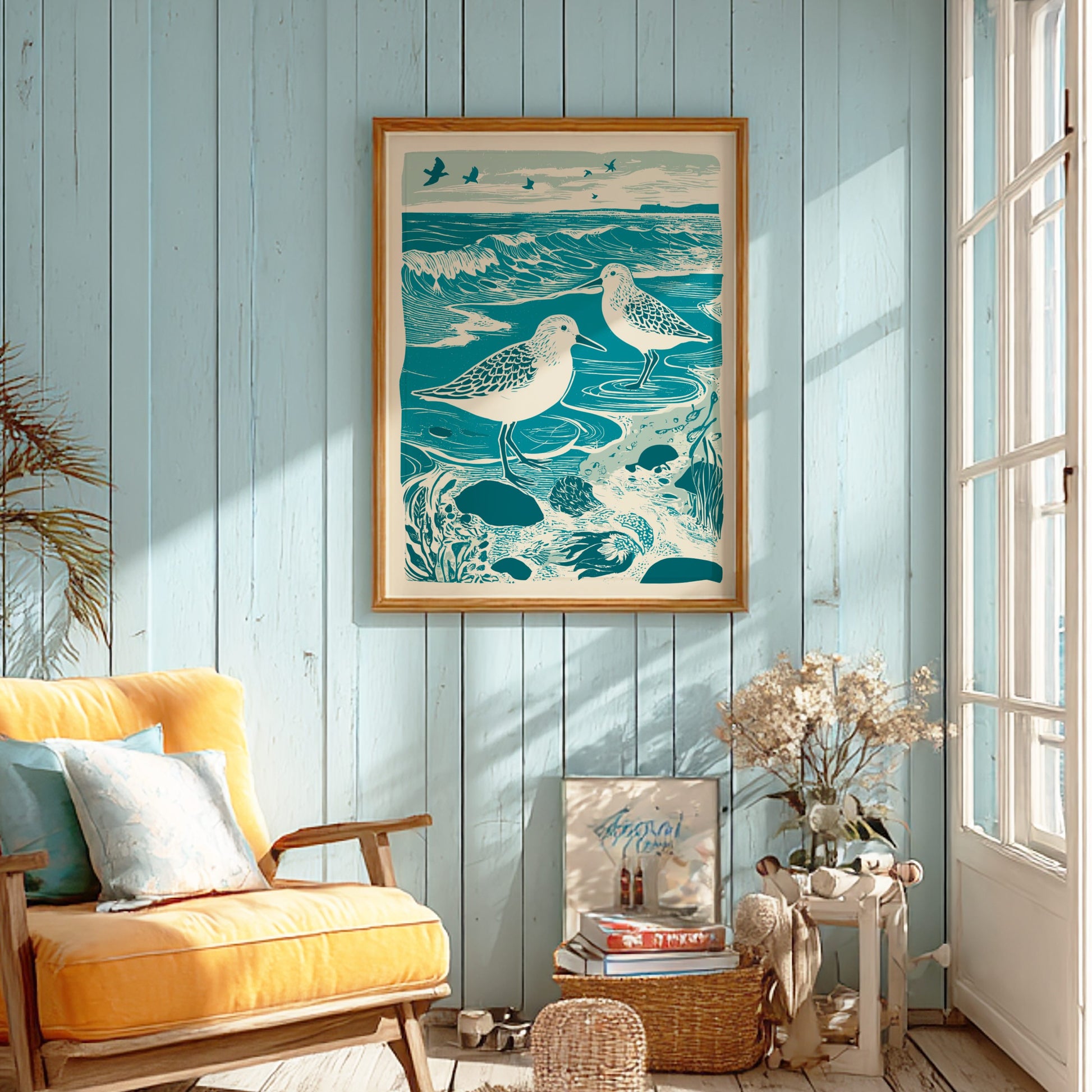 Beach Birds – Coastal Bird Wall Art Print