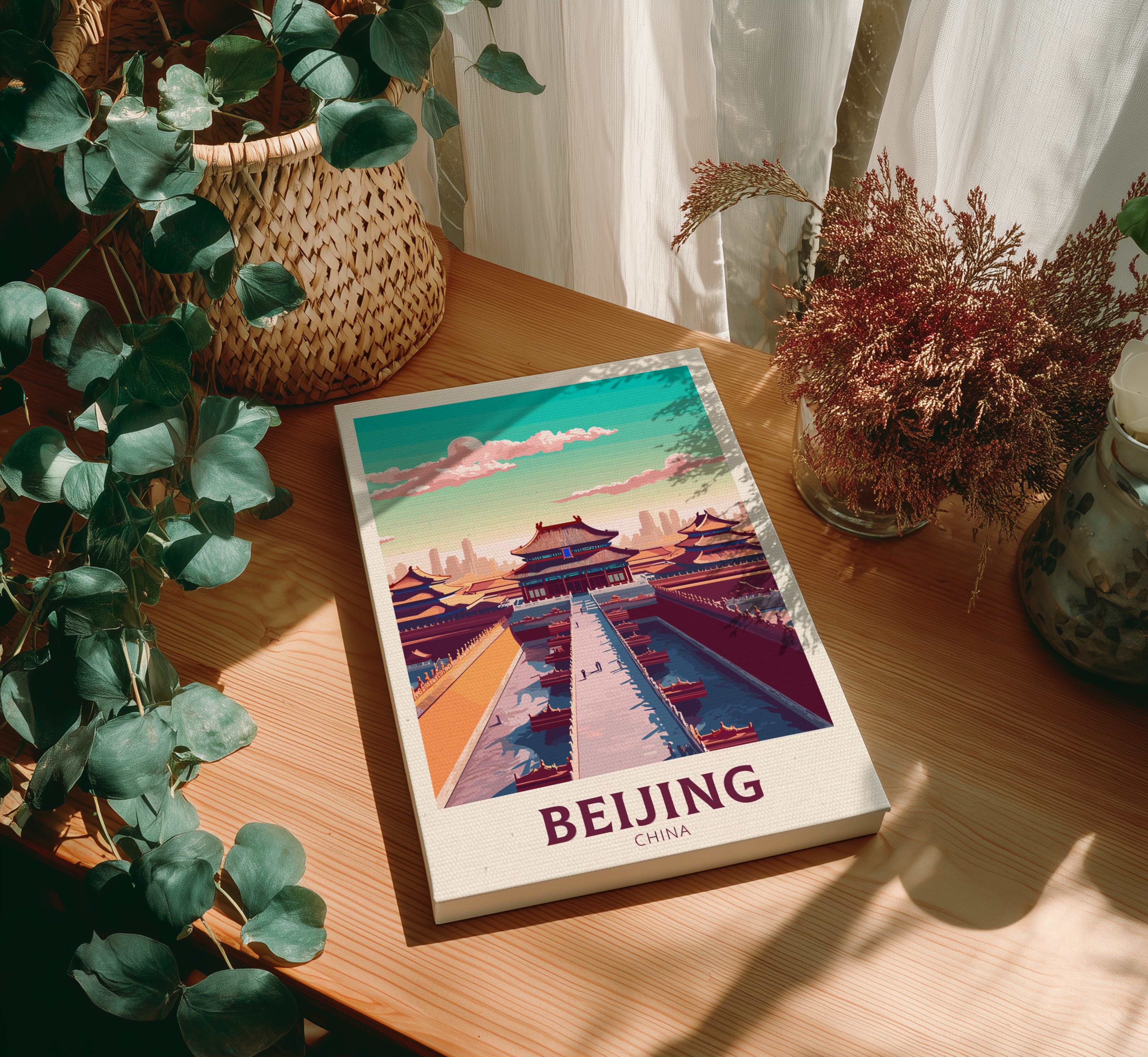 Asian BEIJING PRINT - FORBIDDEN CITY ARTWORK
