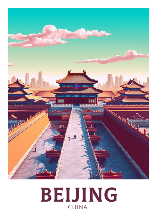 Beijing Forbidden City Poster