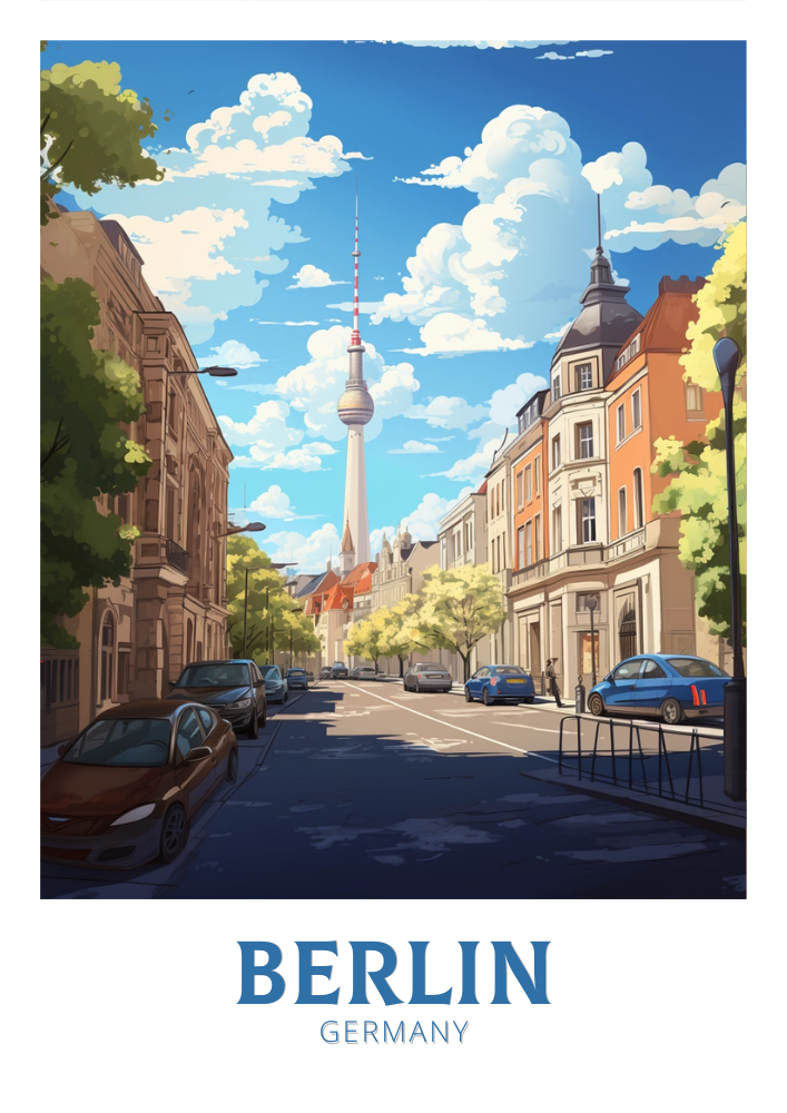 Europe BERLIN TRAVEL ARTWORK - GERMANY POSTER