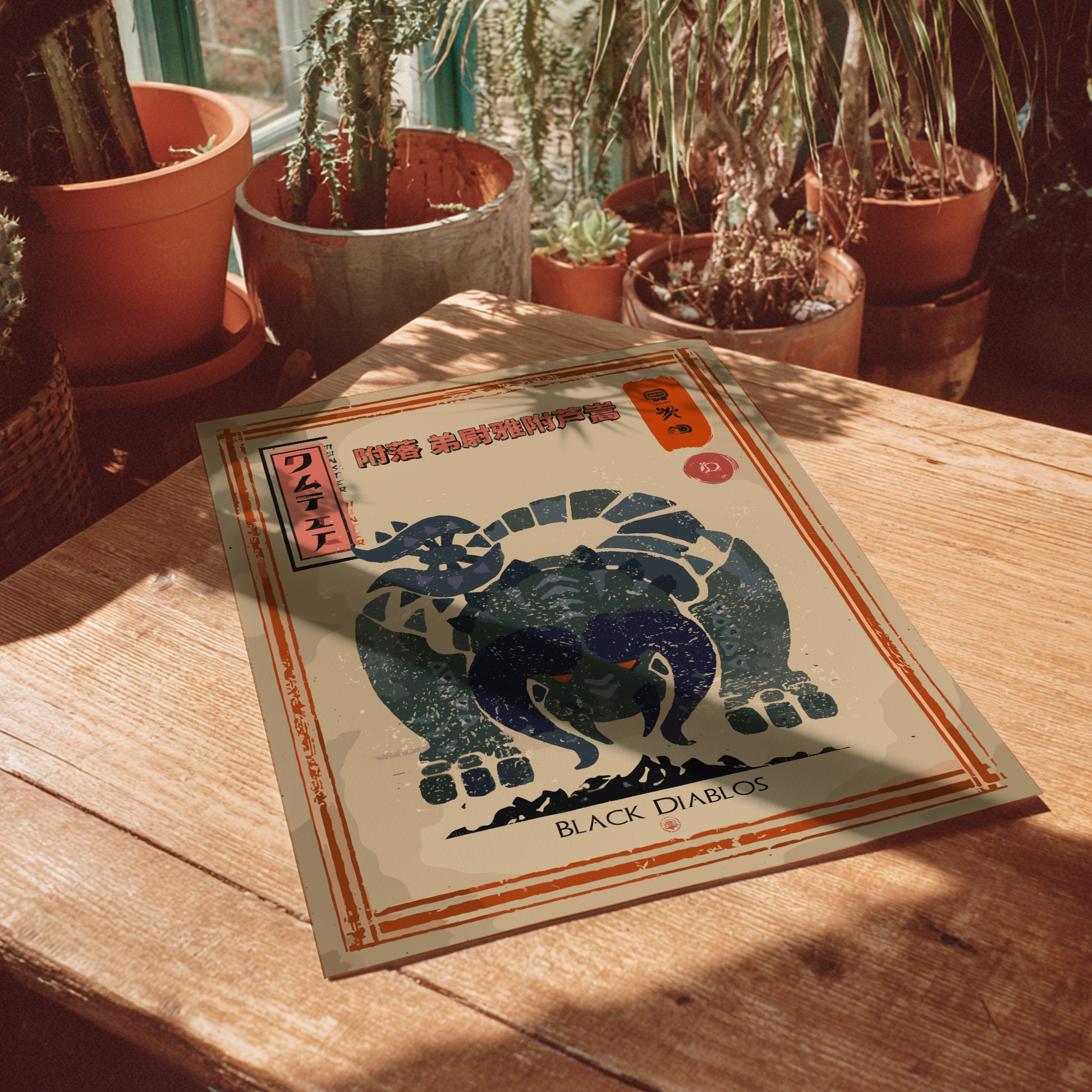 Black Diablos - Monster Hunter Wall Art Print