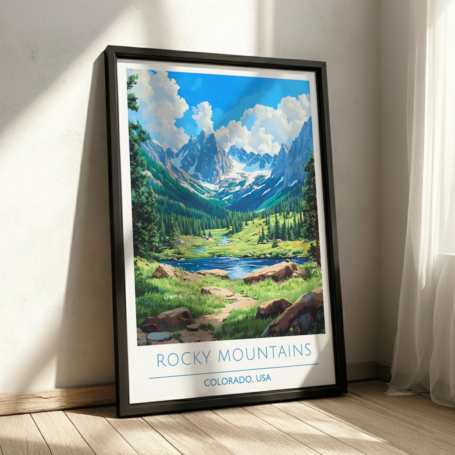 Rocky Mountains, Colorado: The Range – Modern Travel Art