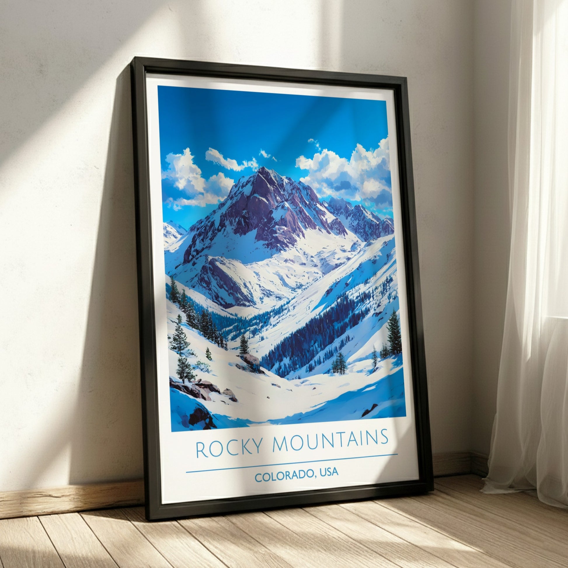 Rocky Mountains, Colorado: The Frost – Modern Travel Art