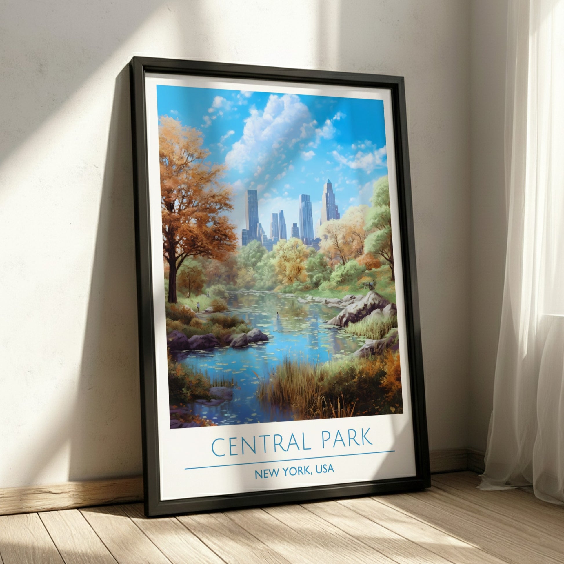 Central Park, New York: The Sanctuary – Modern Travel Art