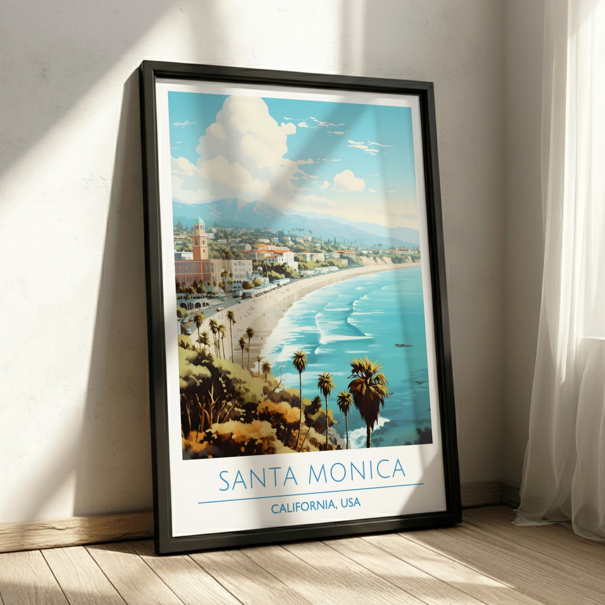 Santa Monica, California: The Horizon – Modern Travel Art