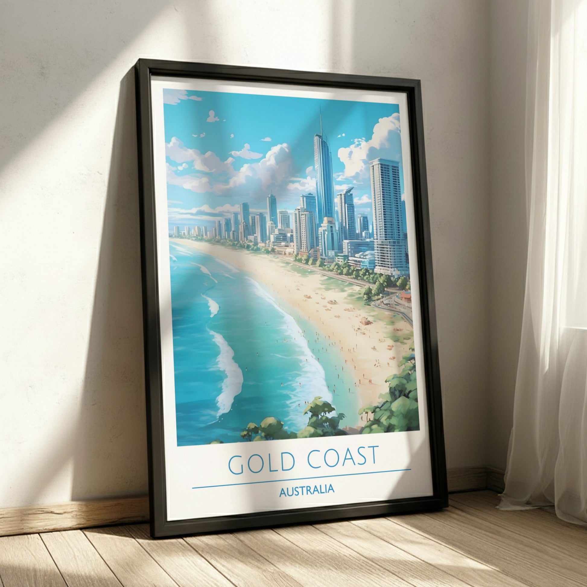 Gold Coast, Australia: The Glint – Modern Travel Art
