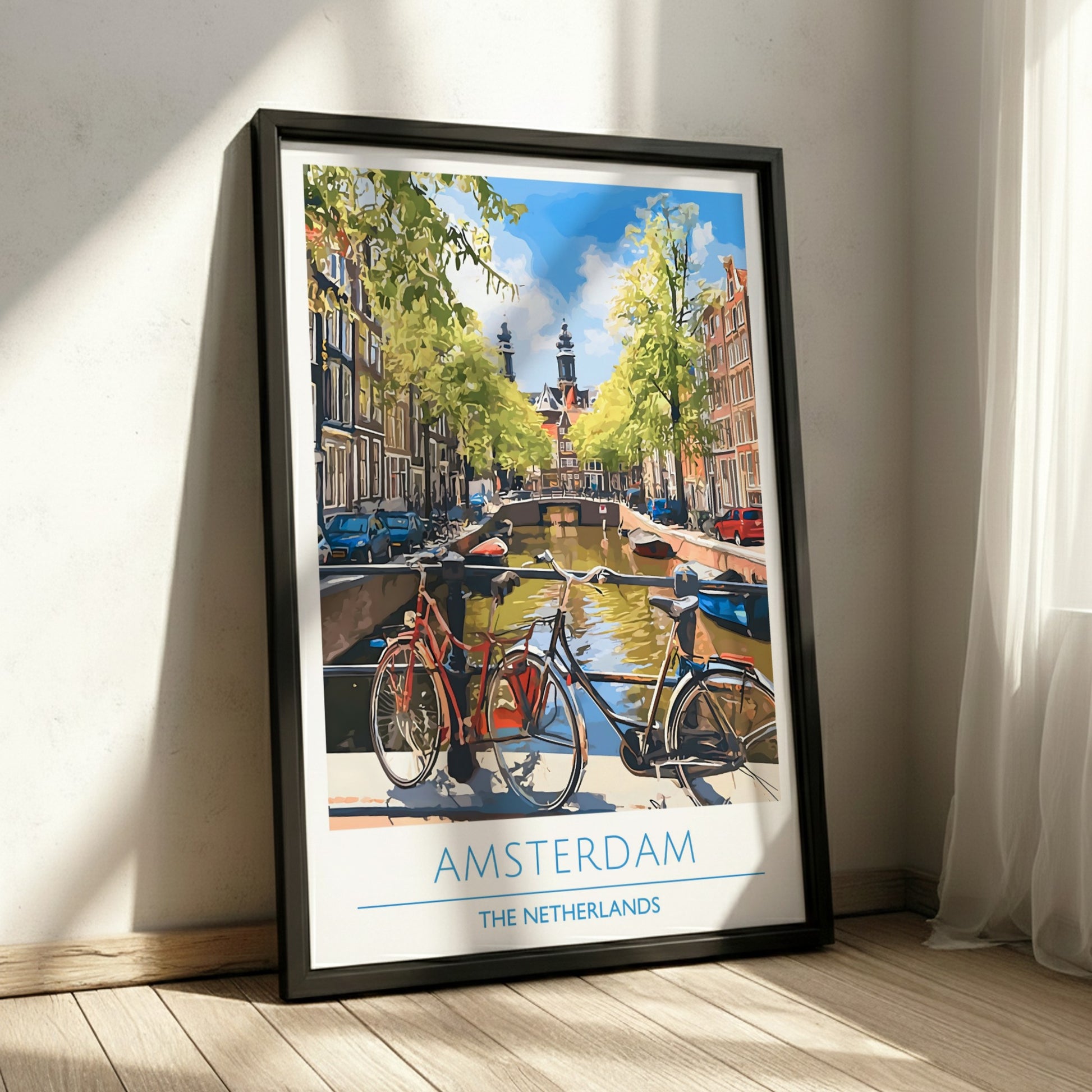 Amsterdam, Netherlands: The Cycle – Modern Travel Art