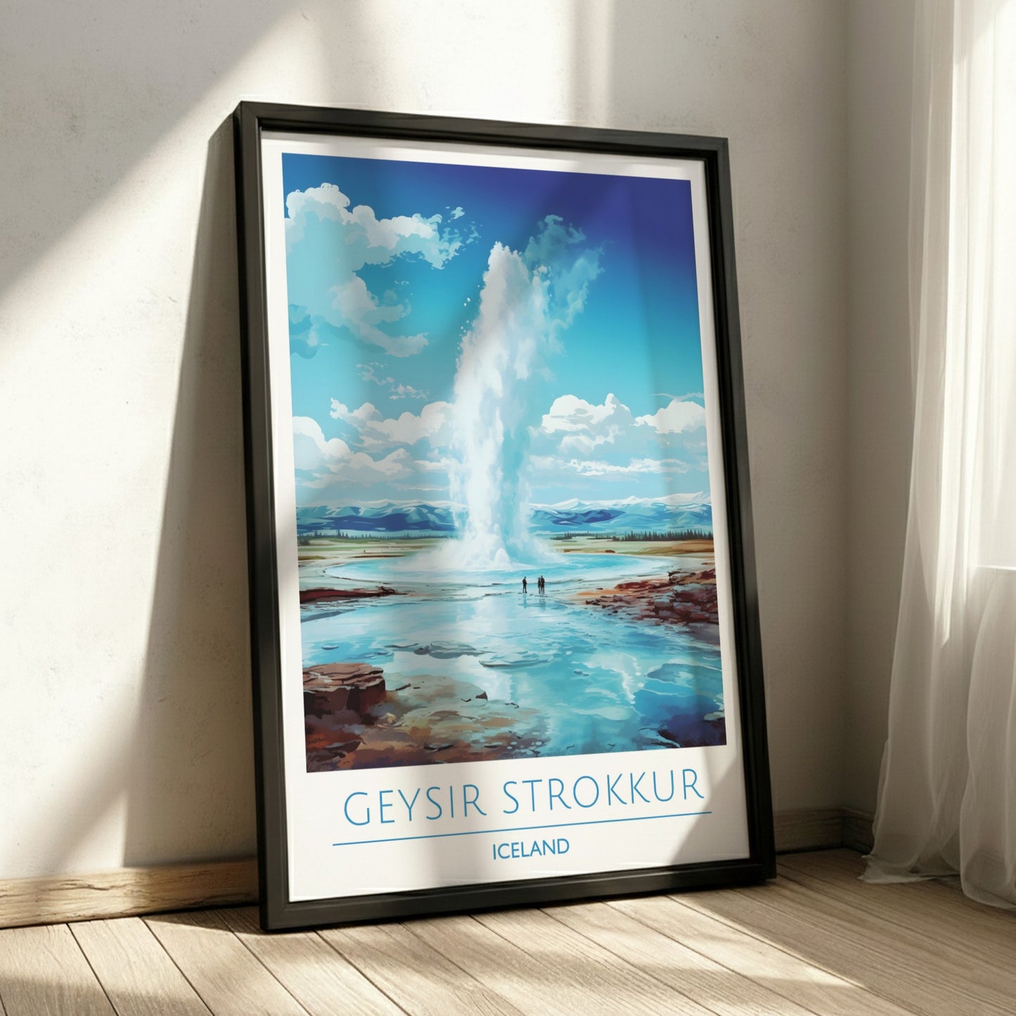 Geysir Strokkur, Iceland: The Surge – Modern Travel Art