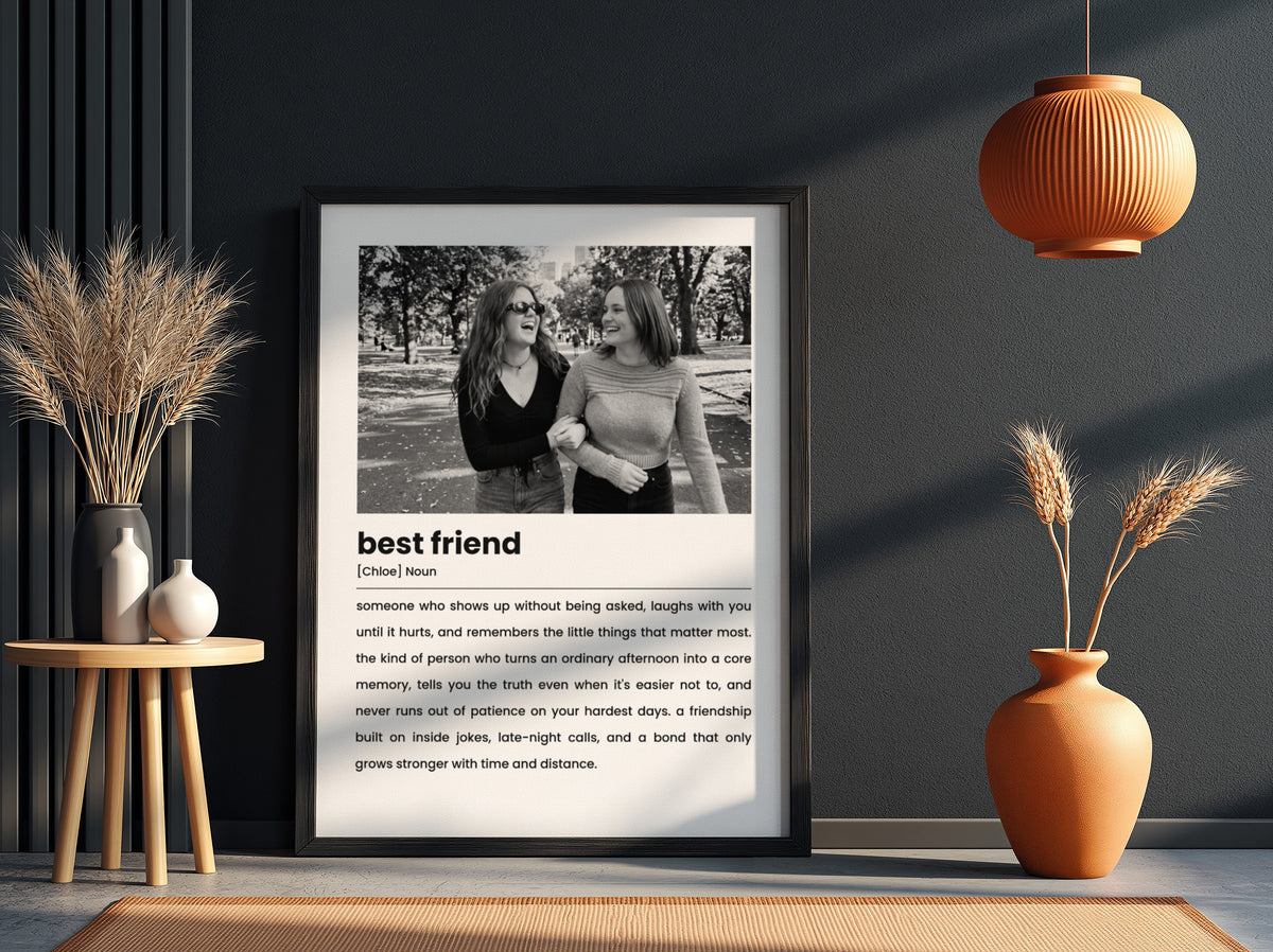 Personalised Best Friend Definition Photo Poster