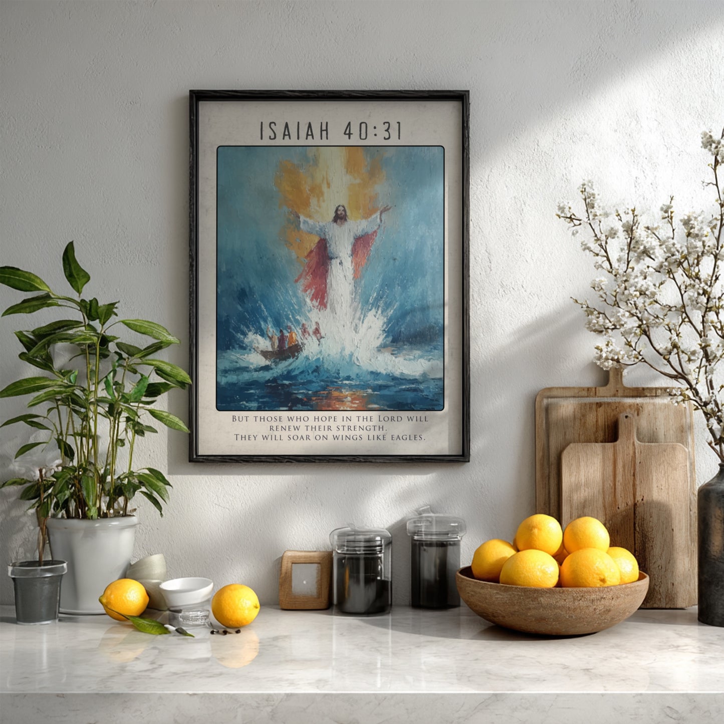 Isaiah 40:31: The Soar – Modern Minimalist Scripture Art