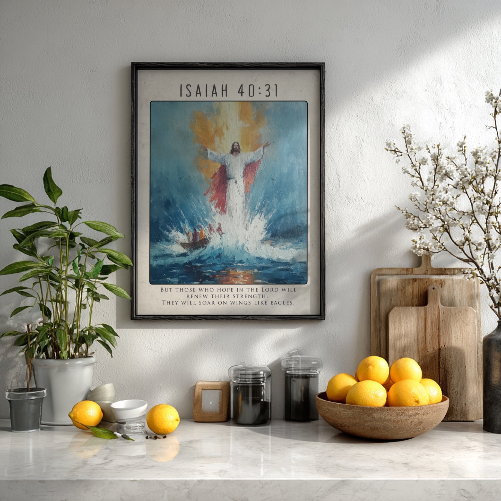 Isaiah 40:31: The Soar – Modern Minimalist Scripture Art