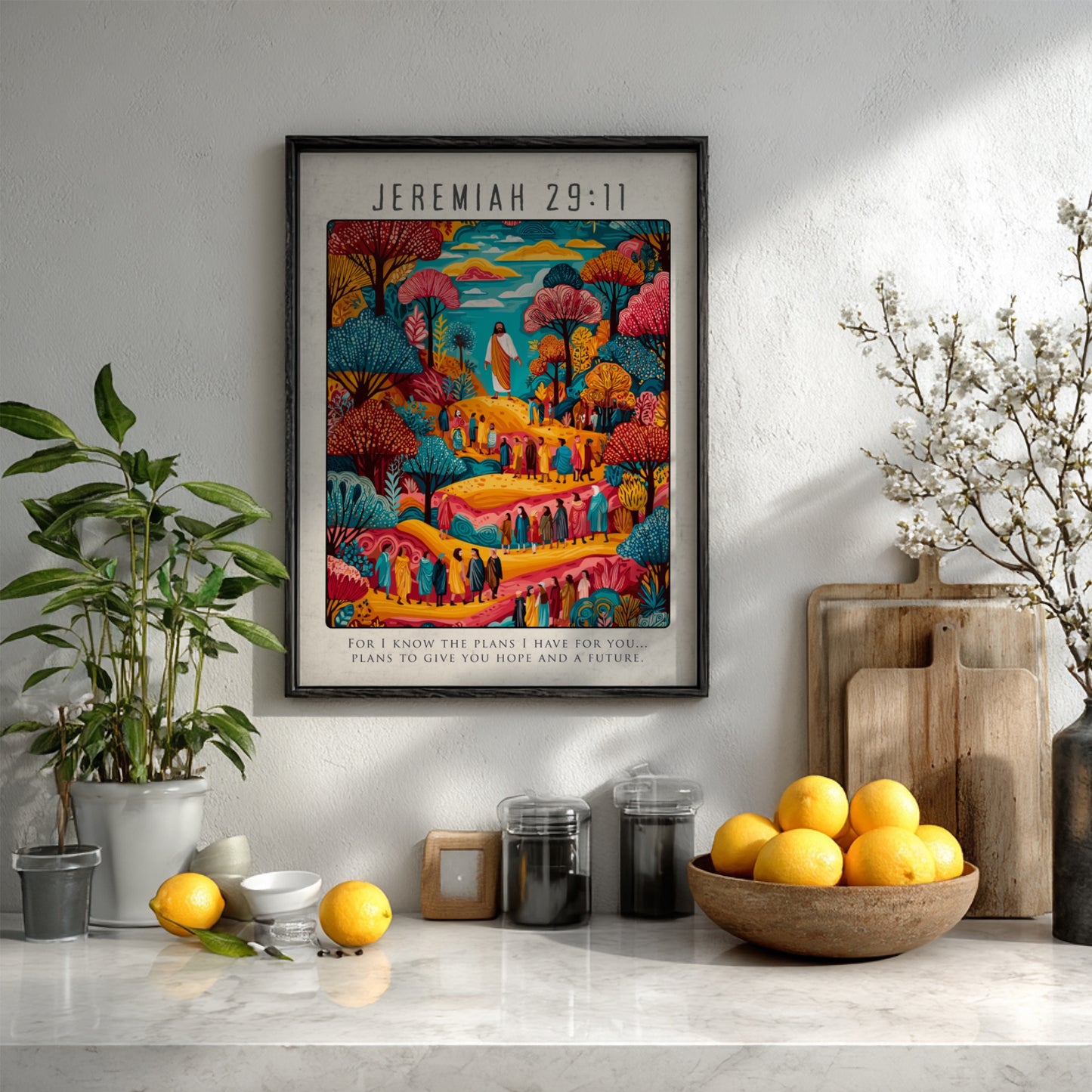 Jeremiah 29:11: The Blueprint – Modern Minimalist Scripture Art