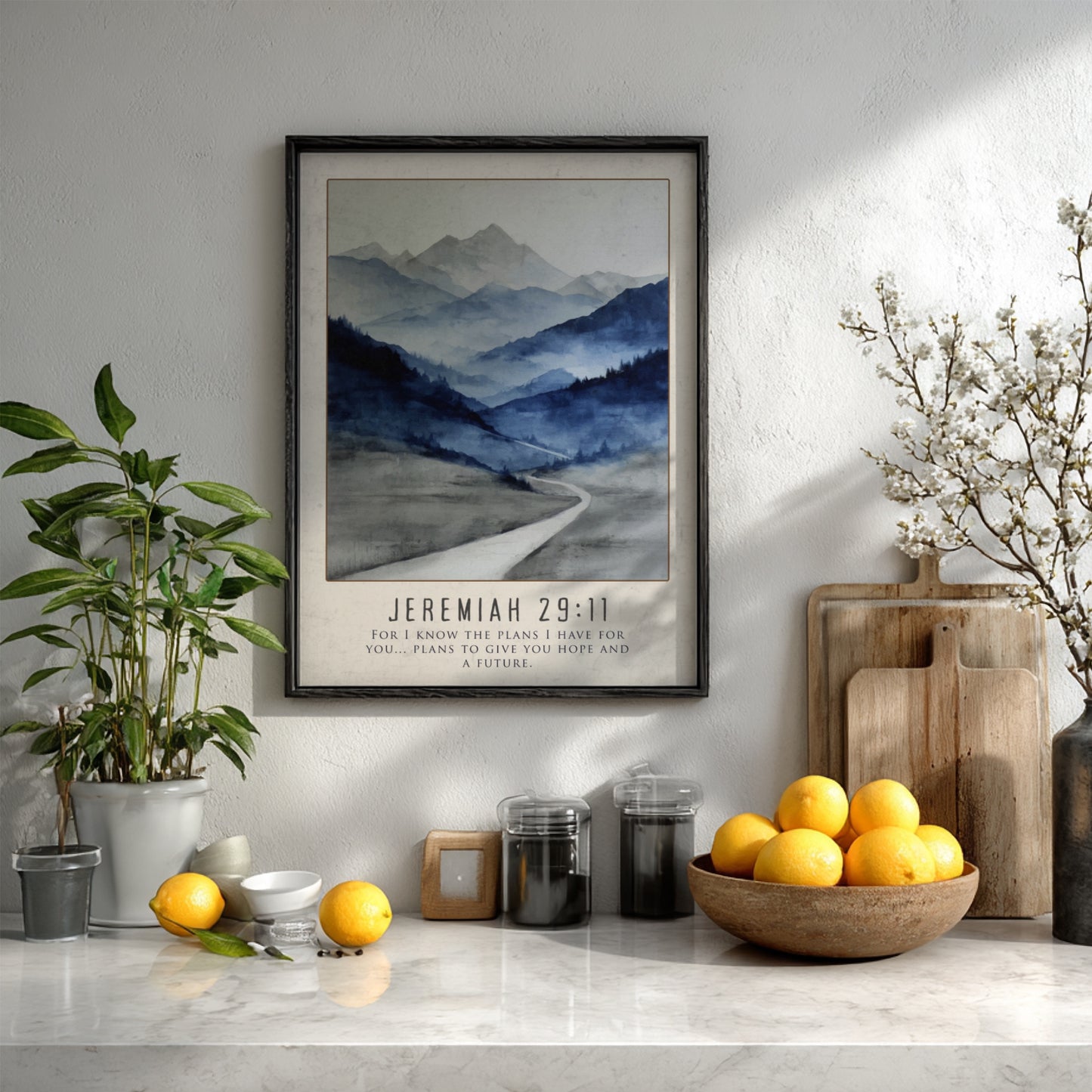 Jeremiah 29:11: The Intent – Modern Minimalist Scripture Art