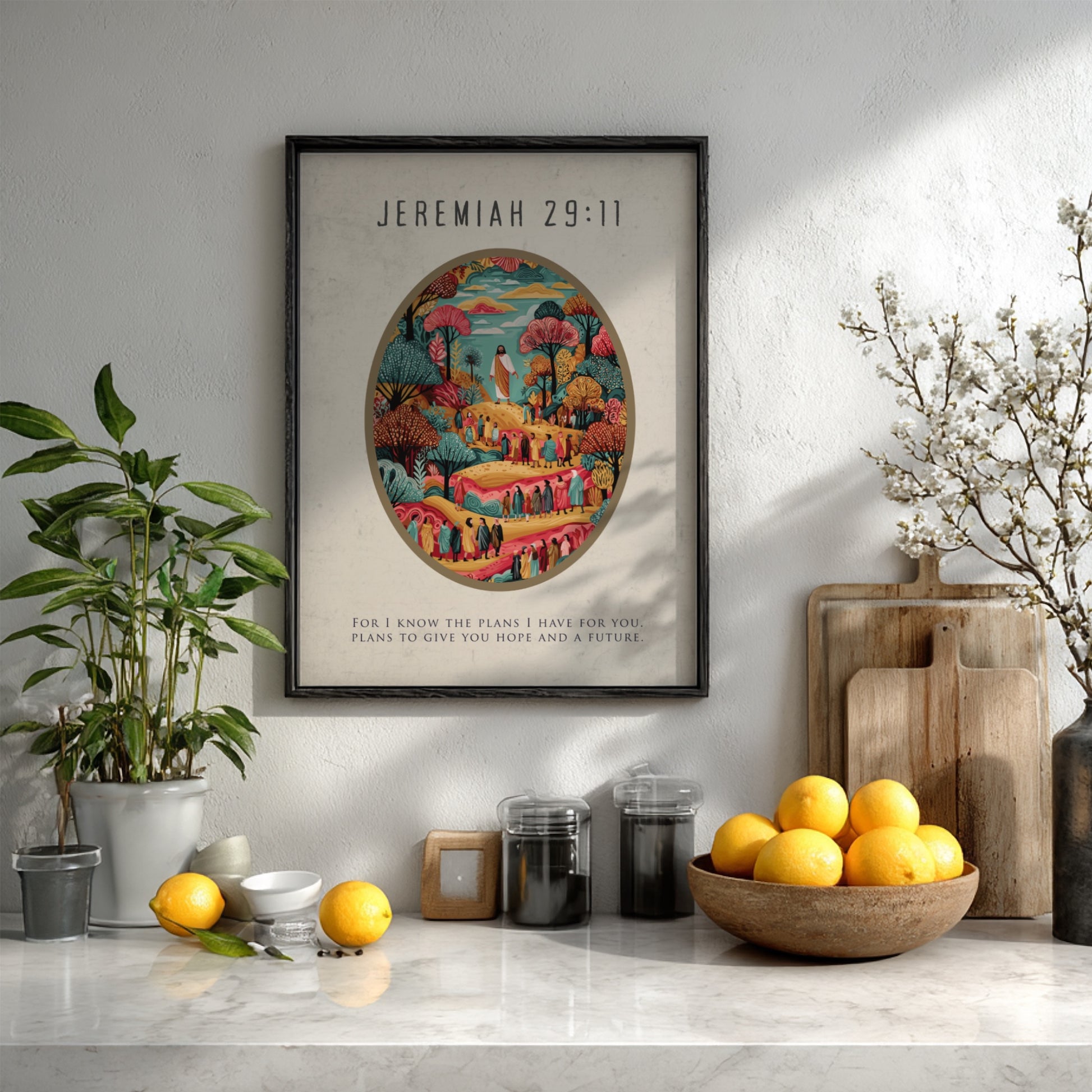 Jeremiah 29:11: The Blueprint – Modern Minimalist Scripture Art