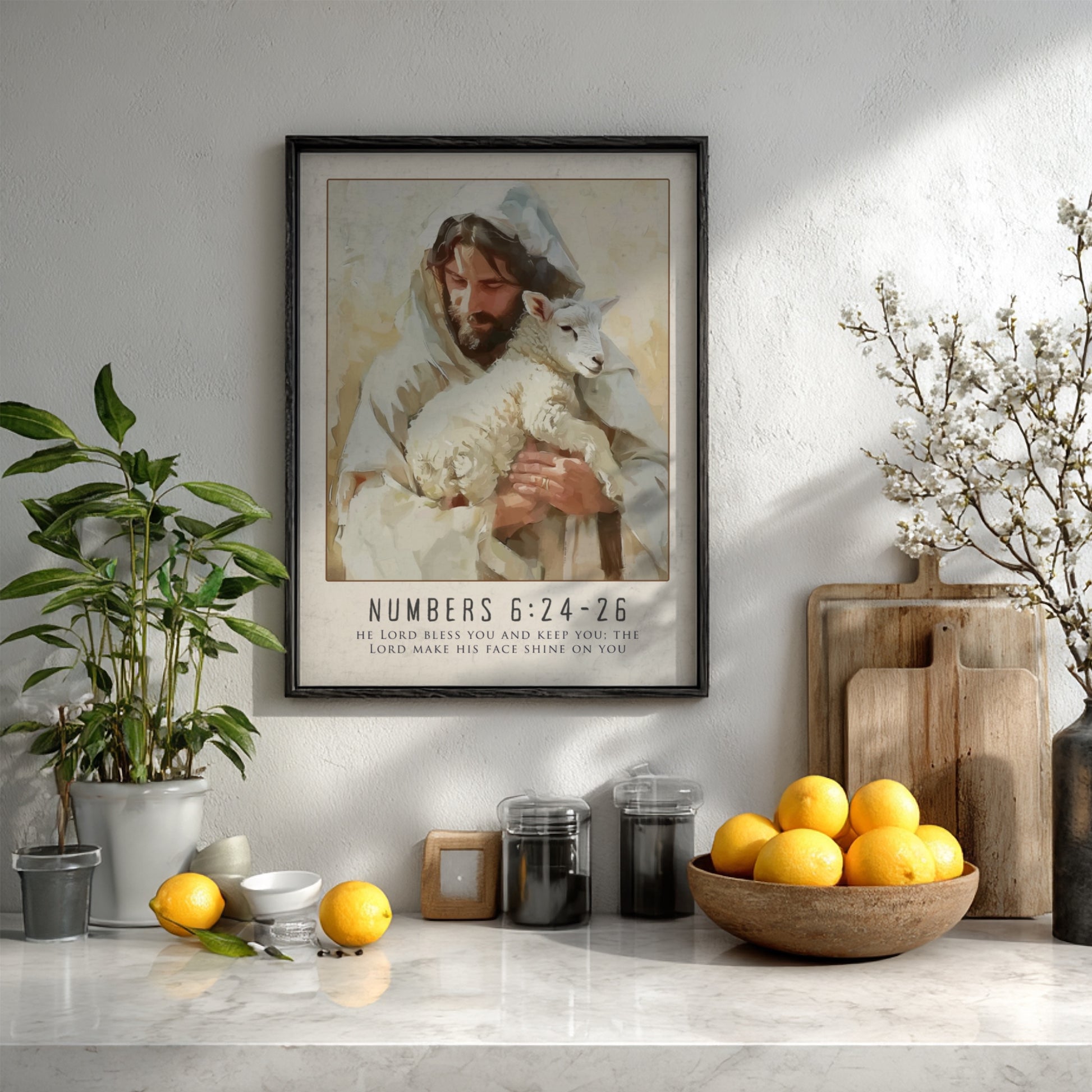 Numbers 6:24-26: The Benediction – Modern Minimalist Scripture Art