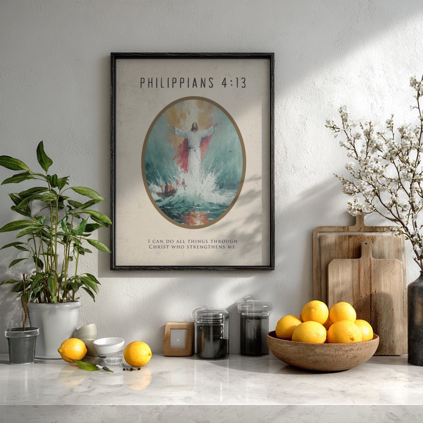 Philippians 4:13: The Kinetic – Modern Minimalist Scripture Art