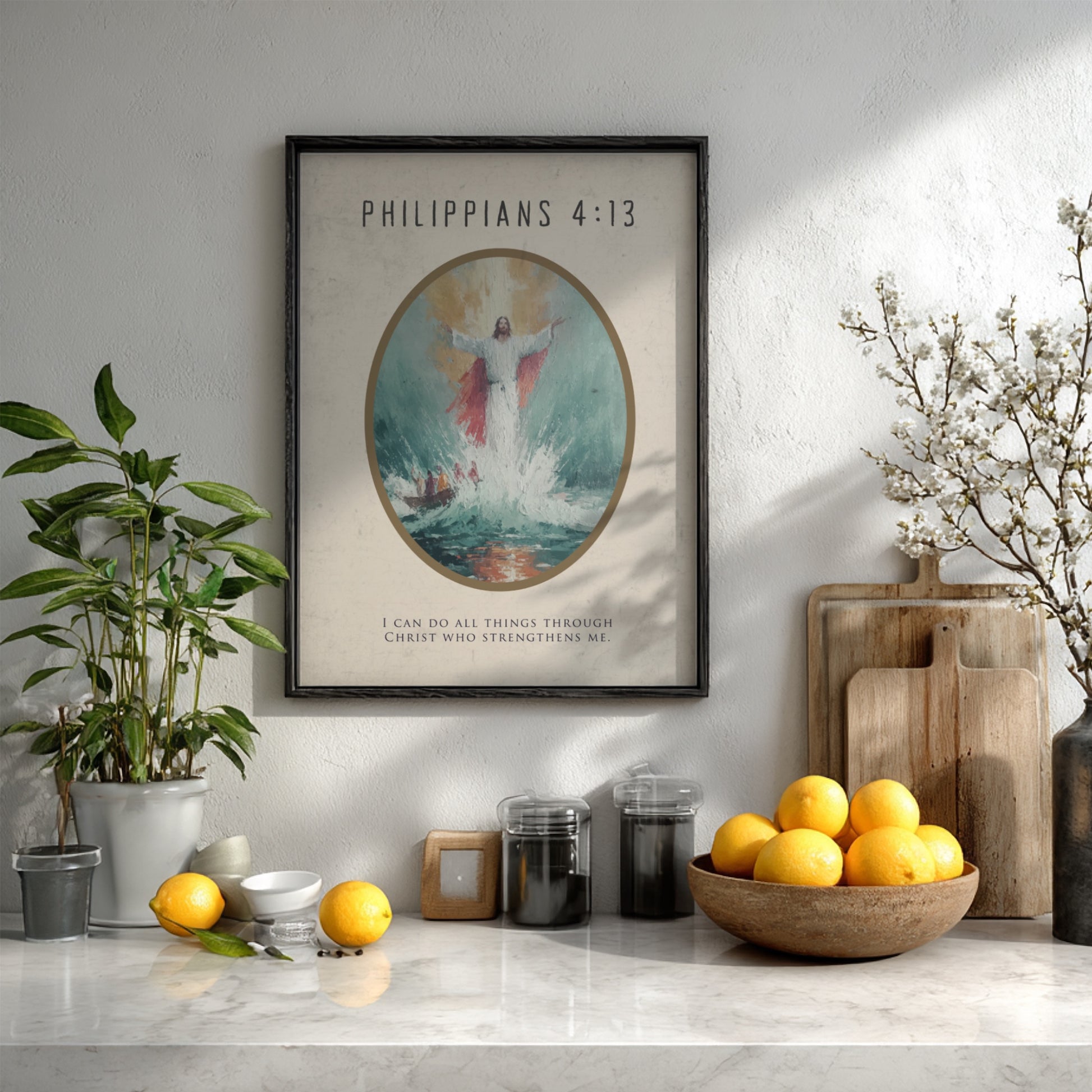 Philippians 4:13: The Kinetic – Modern Minimalist Scripture Art