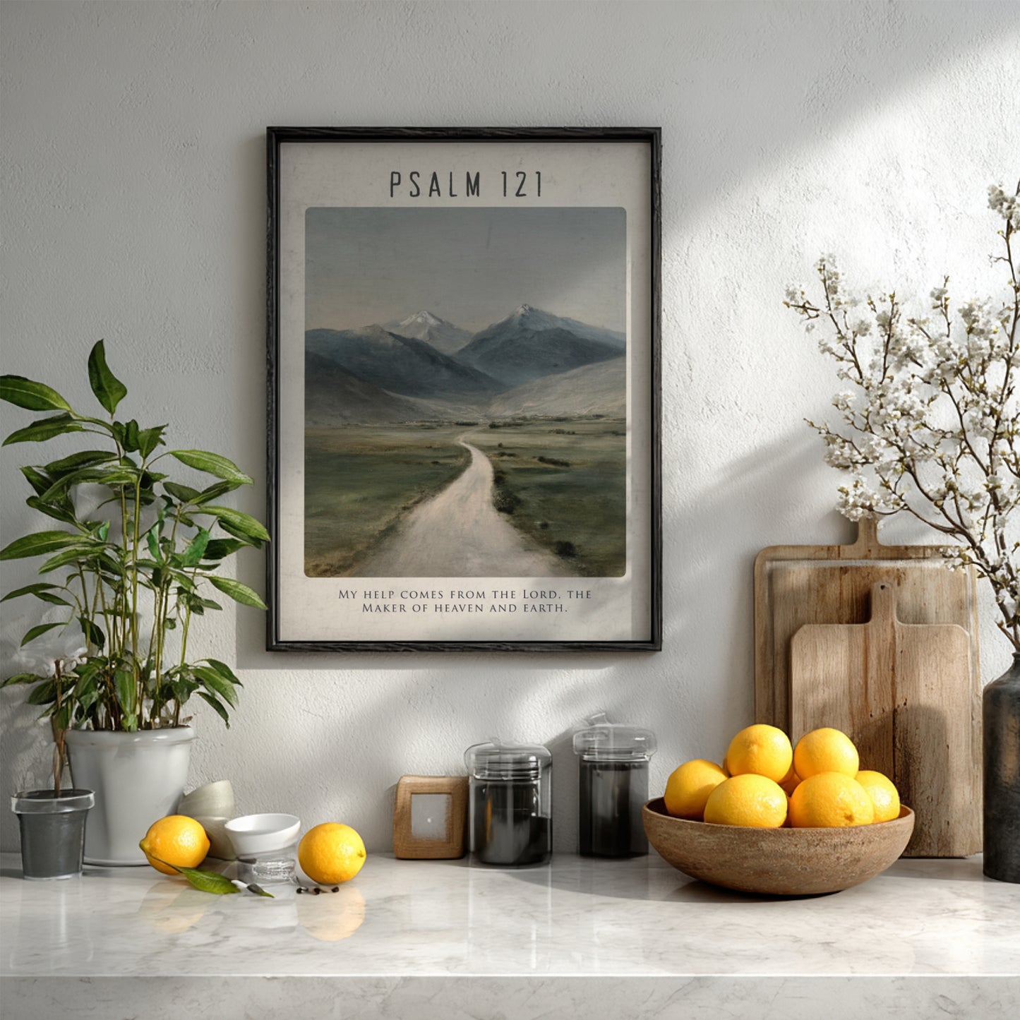 Psalm 121: The Keeper - Modern Minimalist Scripture Wall Art