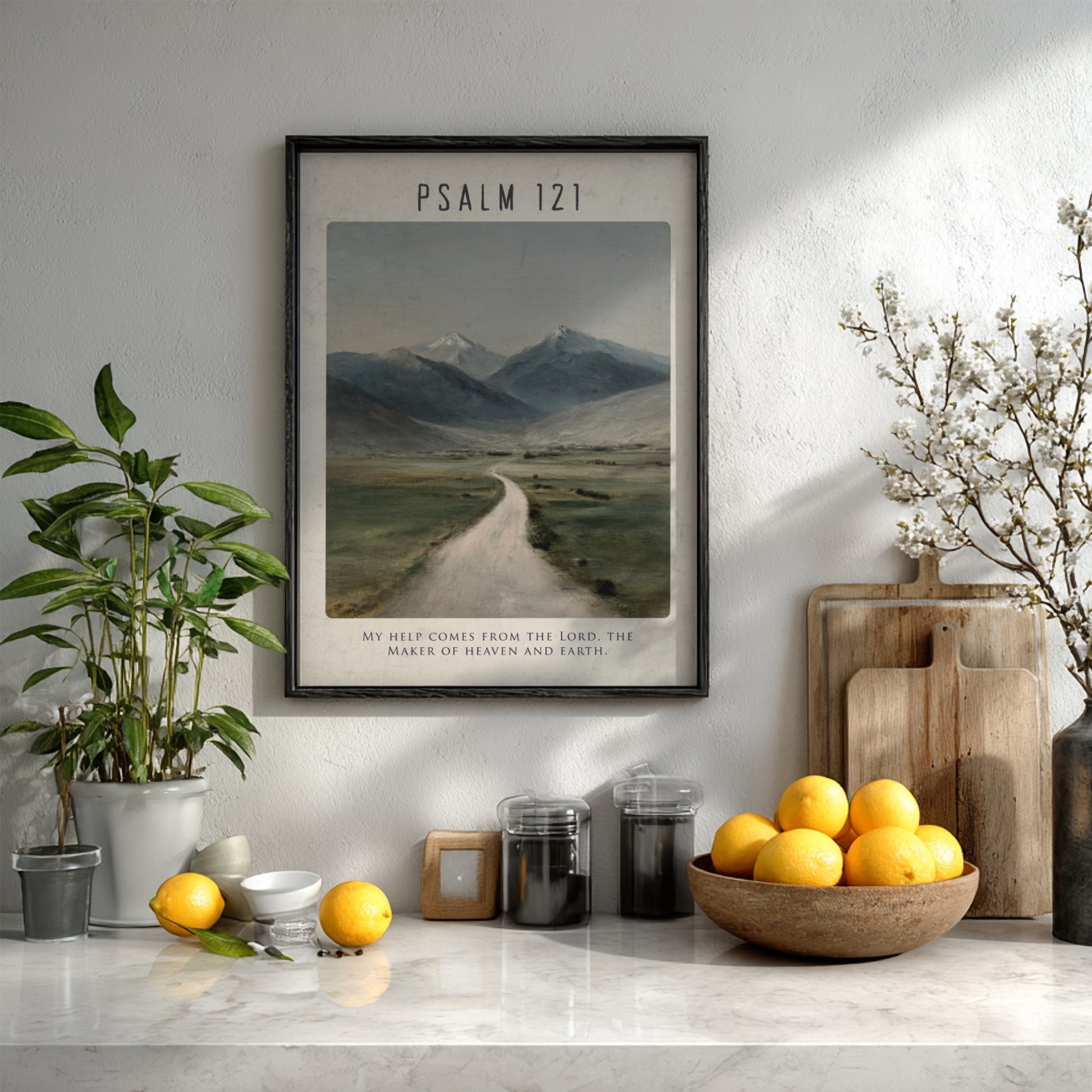 Psalm 121: The Keeper - Modern Minimalist Scripture Wall Art