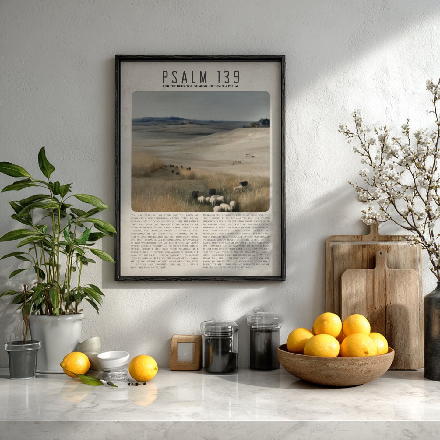 Psalm 139: Known – Modern Minimalist Scripture Wall Art