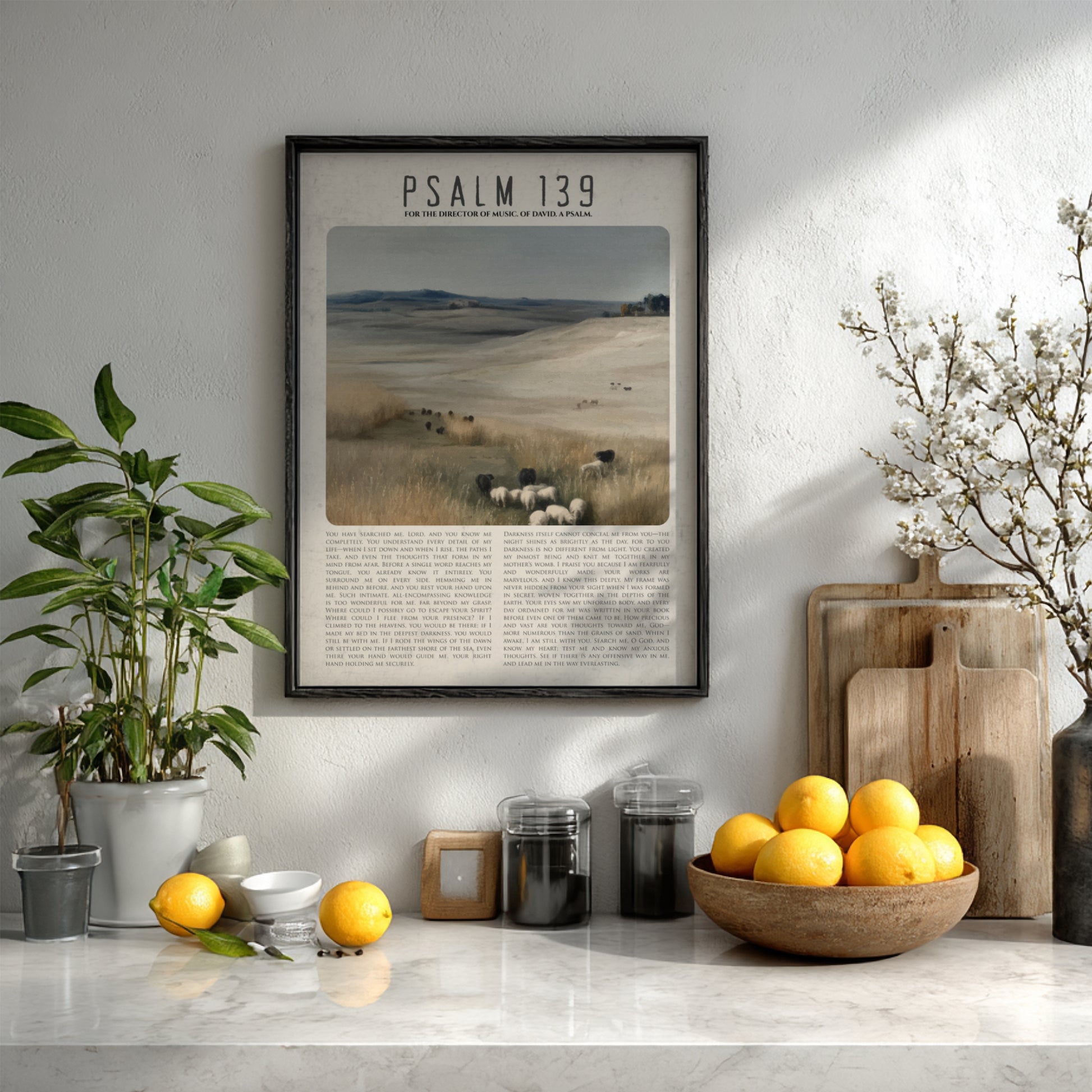 Psalm 139: Known – Modern Minimalist Scripture Wall Art